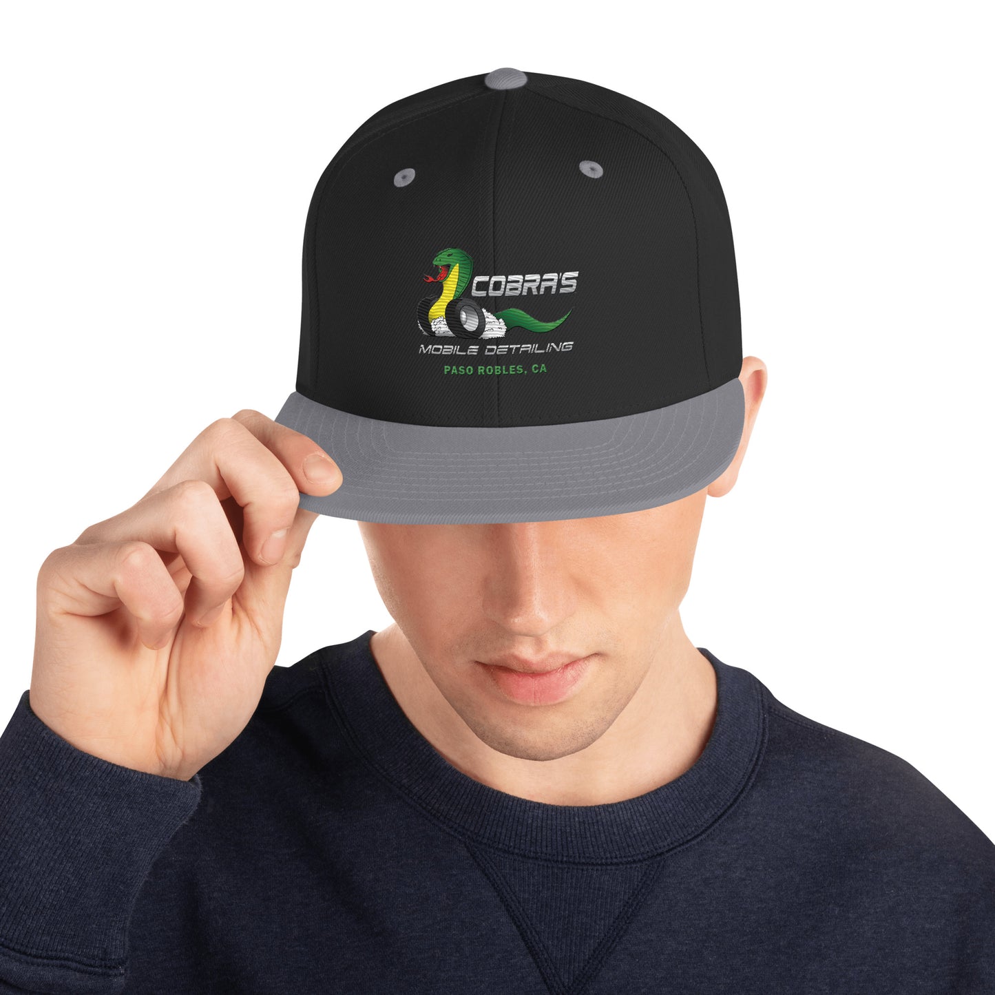 Cobra's Classic Embroidered Snapback Hat