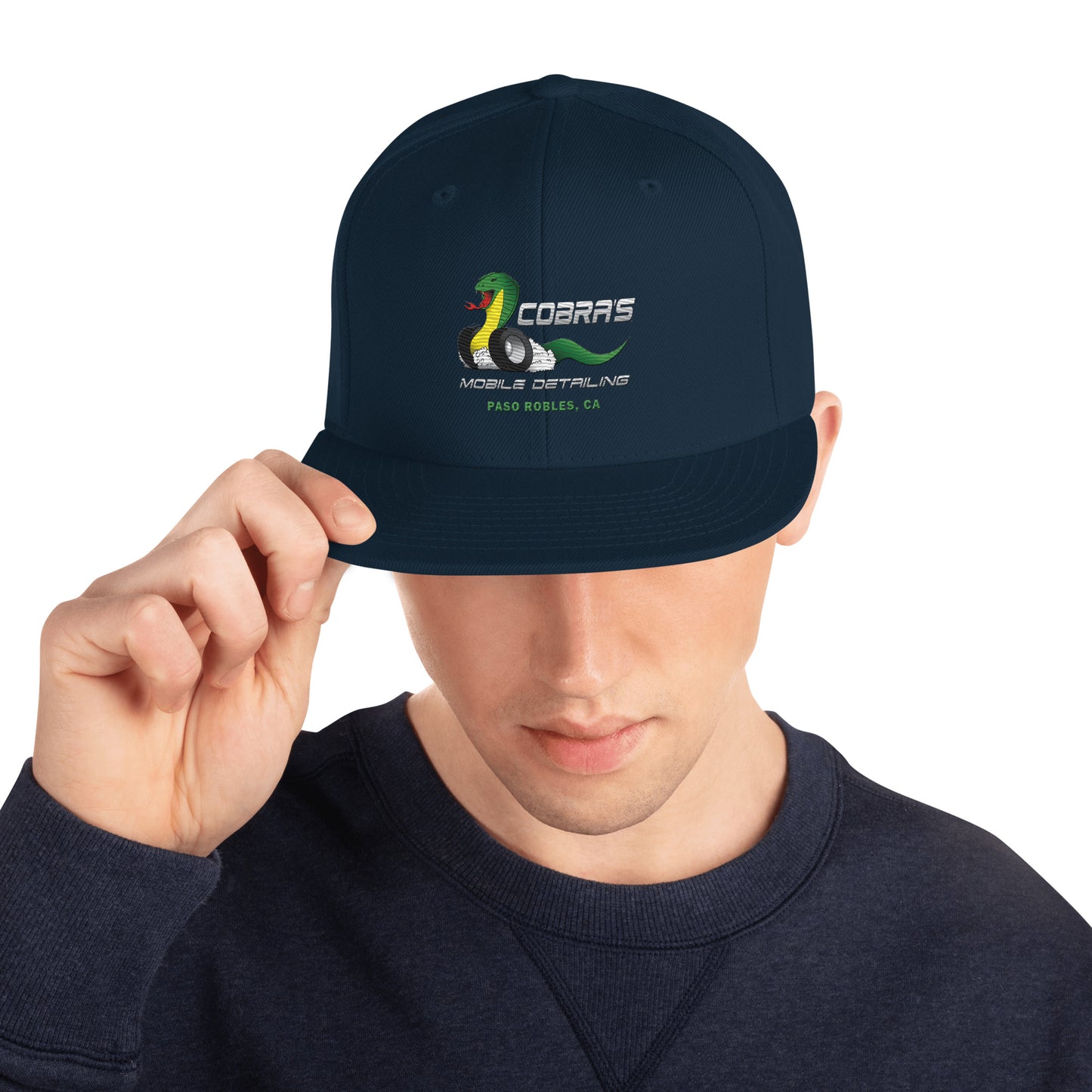 Cobra's Classic Embroidered Snapback Hat
