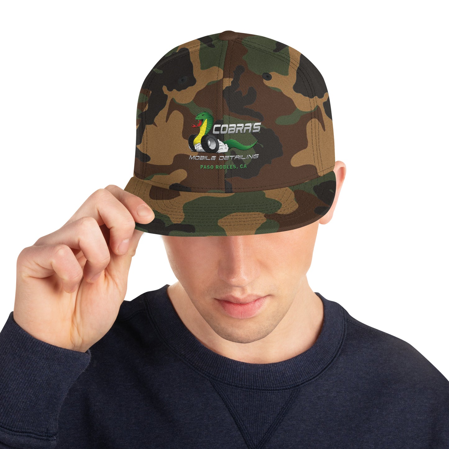 Cobra's Classic Embroidered Snapback Hat