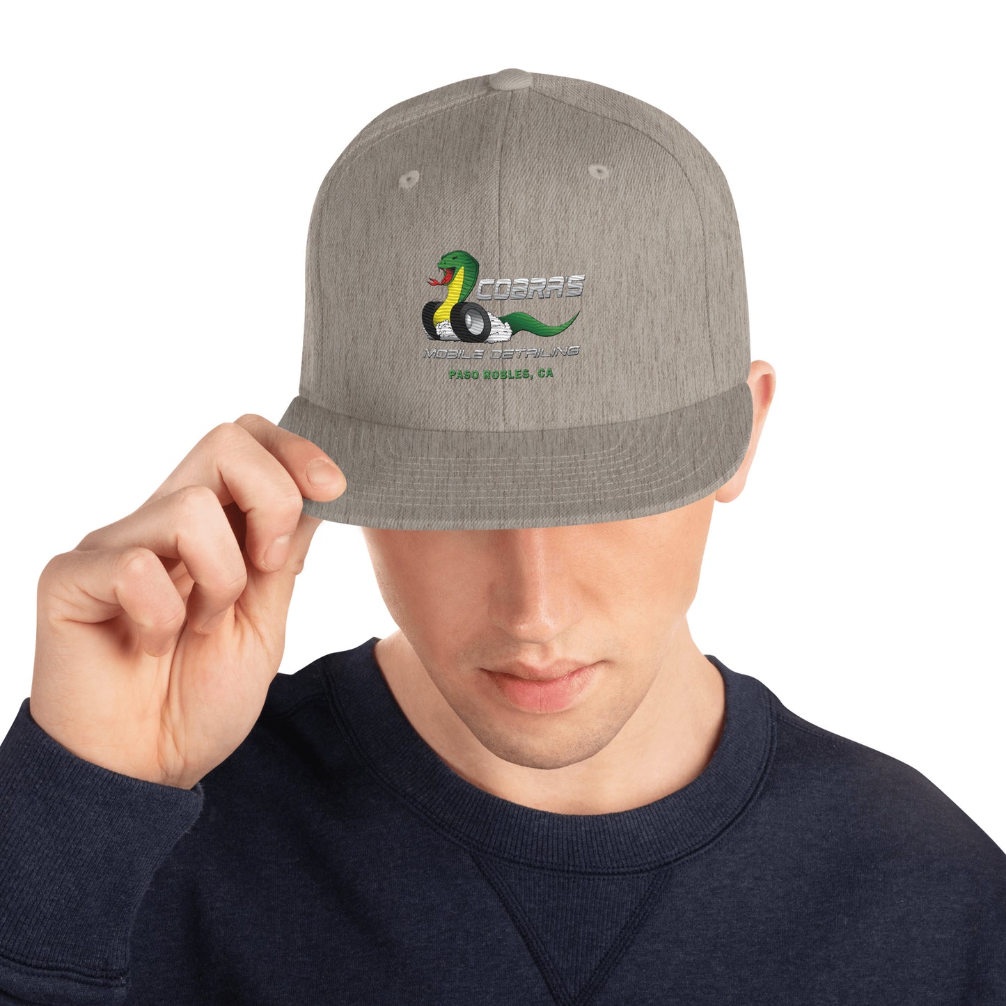 Cobra's Classic Embroidered Snapback Hat