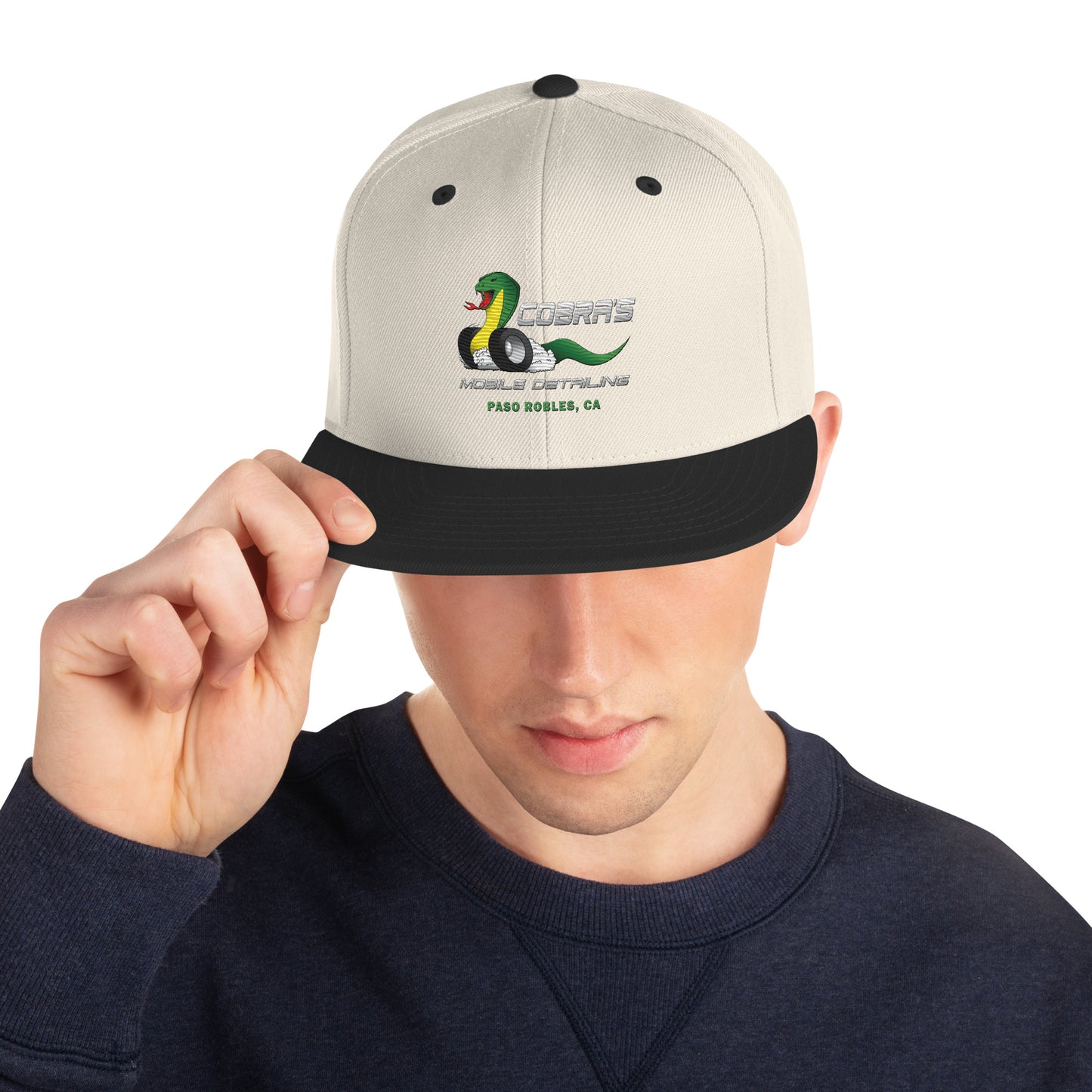 Cobra's Classic Embroidered Snapback Hat