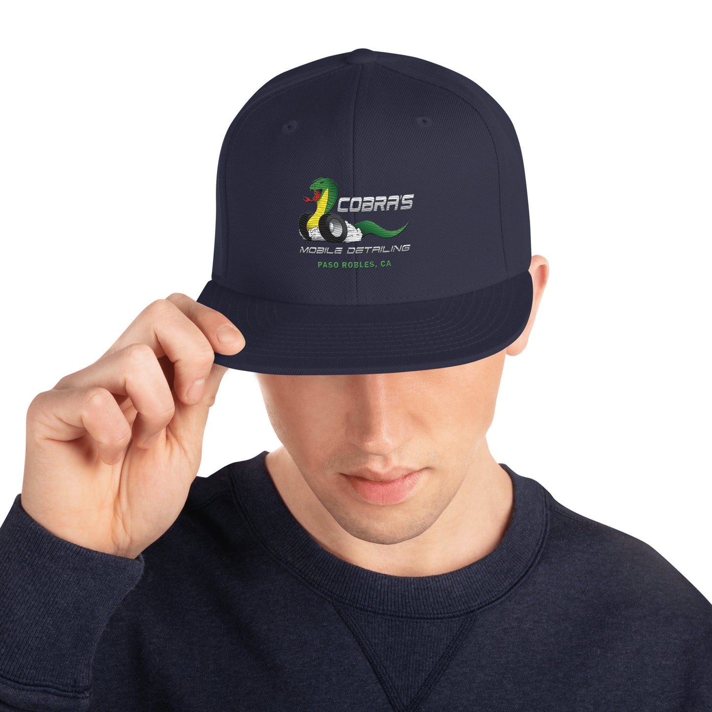 Cobra's Classic Embroidered Snapback Hat