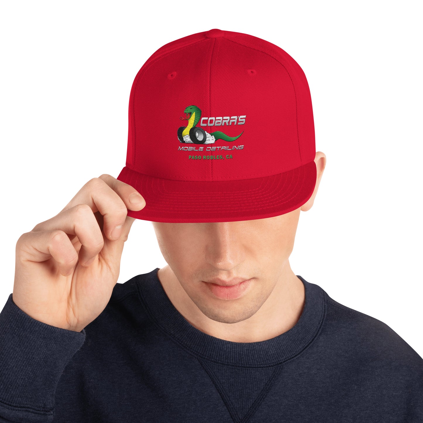 Cobra's Classic Embroidered Snapback Hat