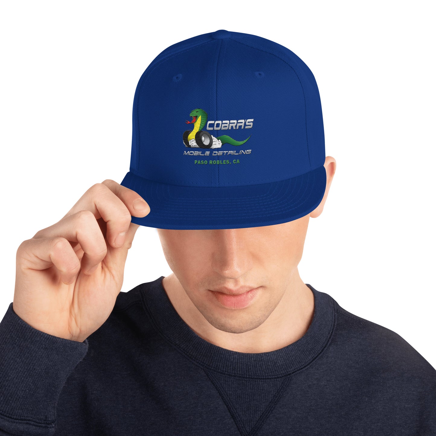 Cobra's Classic Embroidered Snapback Hat