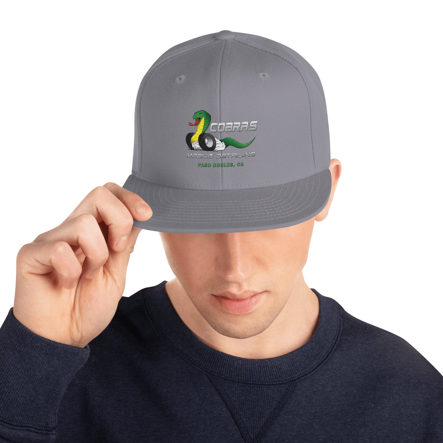 Cobra's Classic Embroidered Snapback Hat