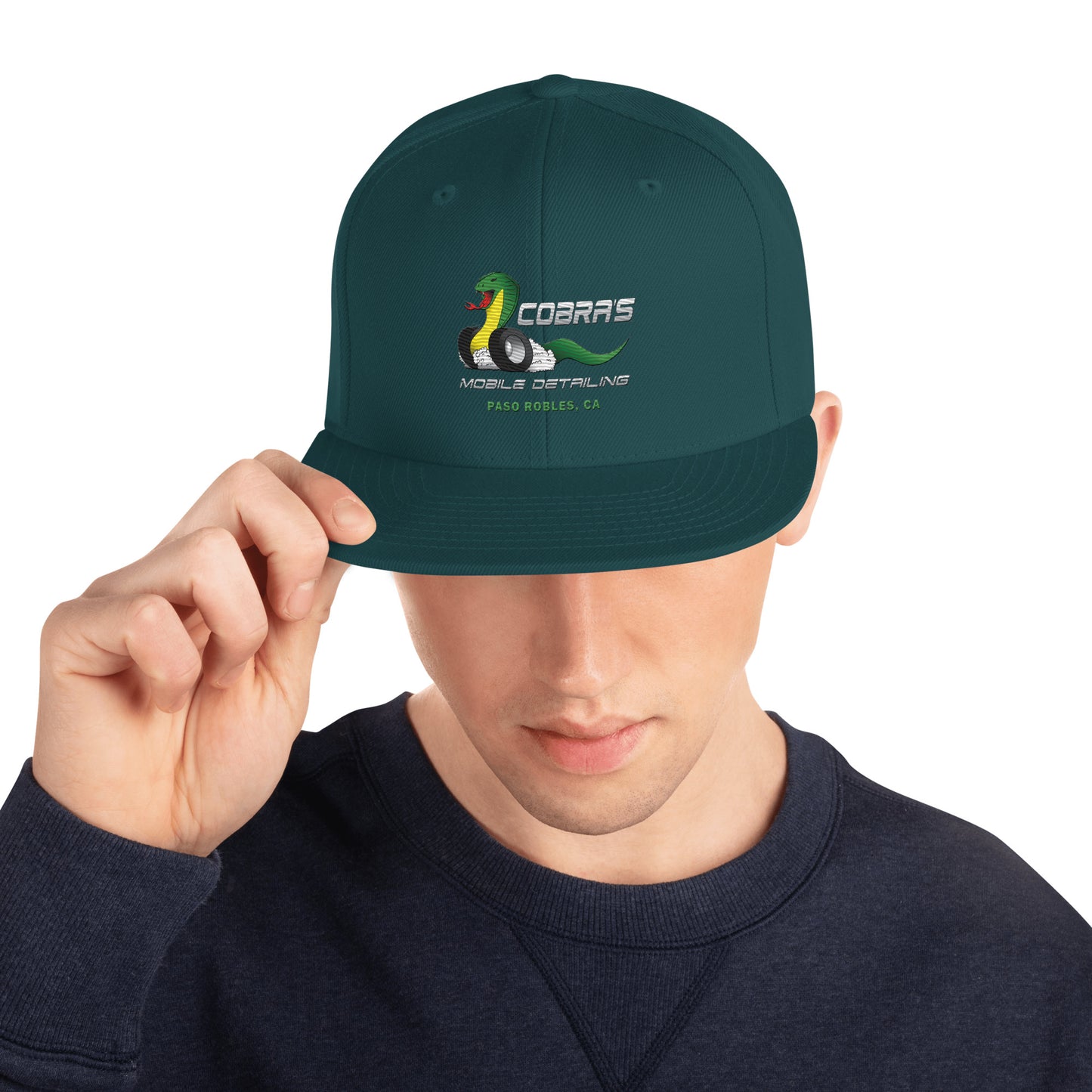 Cobra's Classic Embroidered Snapback Hat