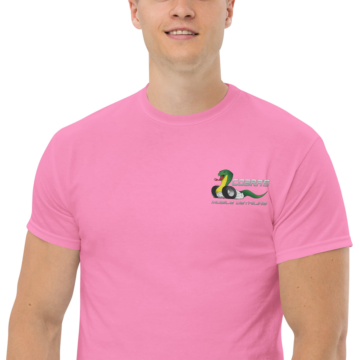 Cobra's Classic Men's Embroidered Logo Tee