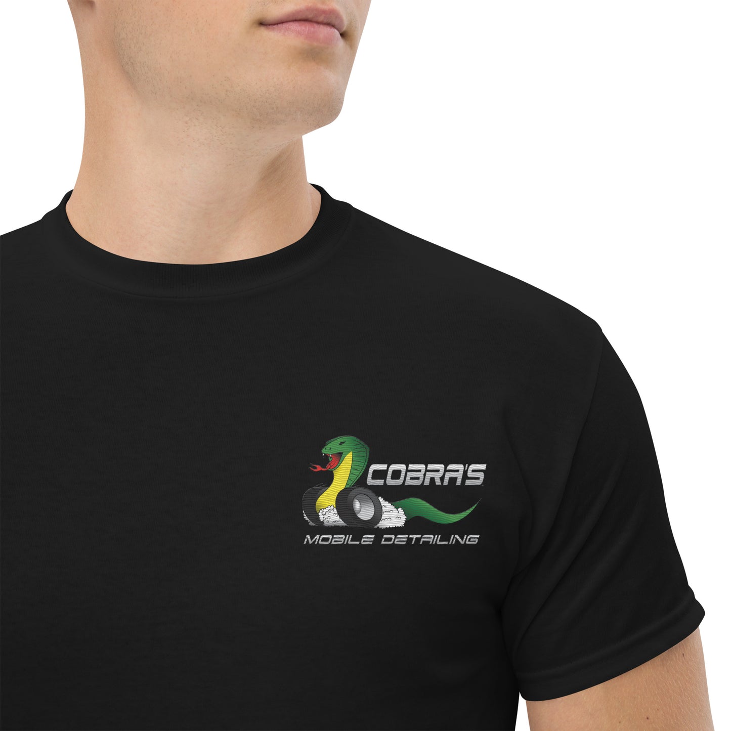Cobra's Classic Men's Embroidered Logo Tee