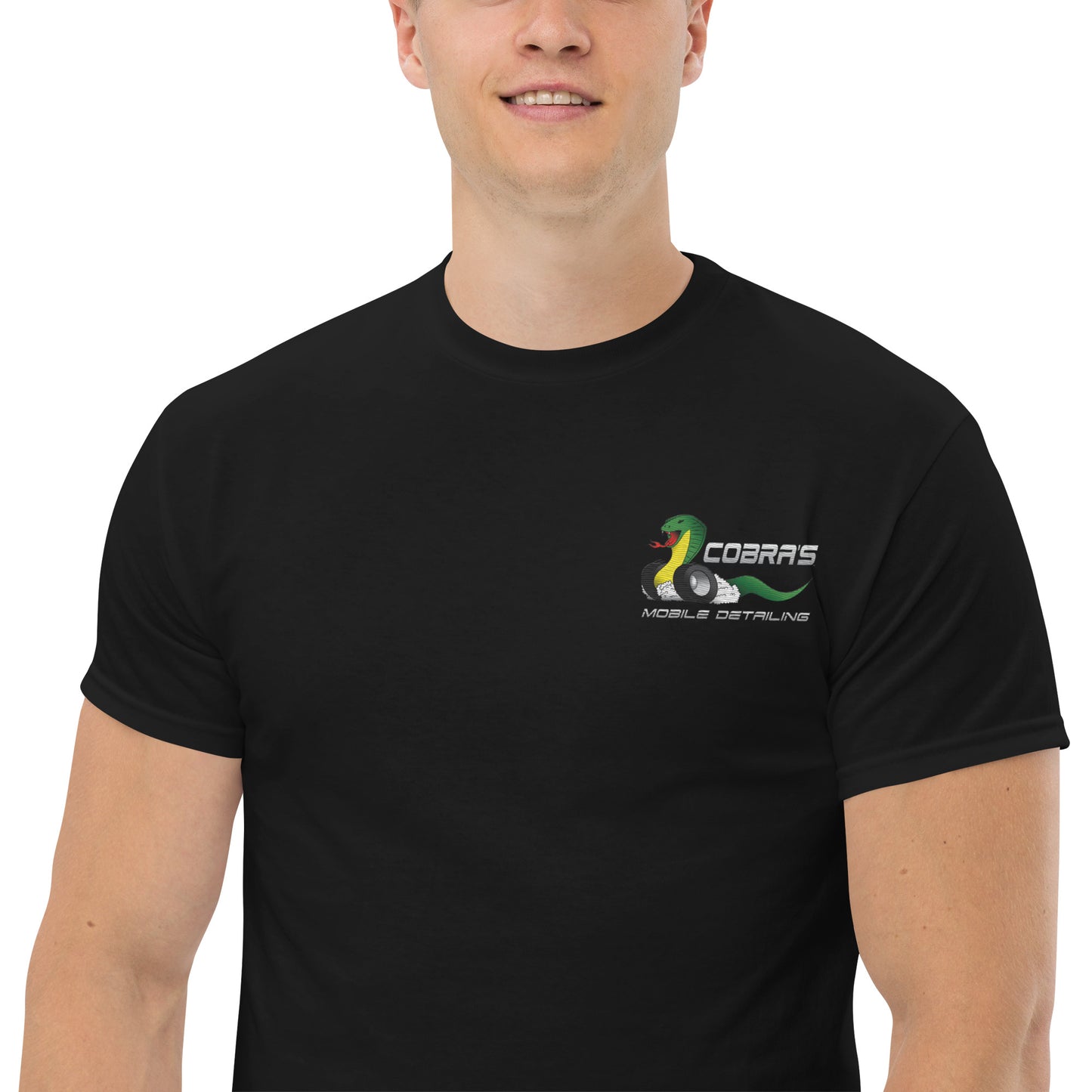 Cobra's Classic Men's Embroidered Logo Tee
