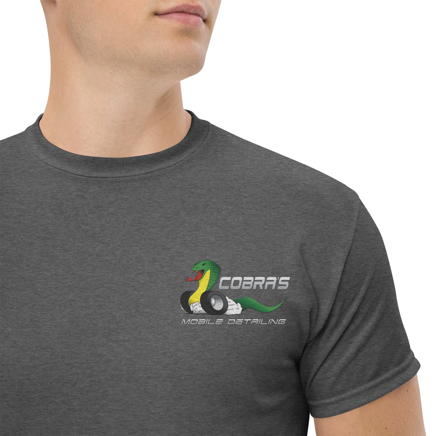 Cobra's Classic Men's Embroidered Logo Tee