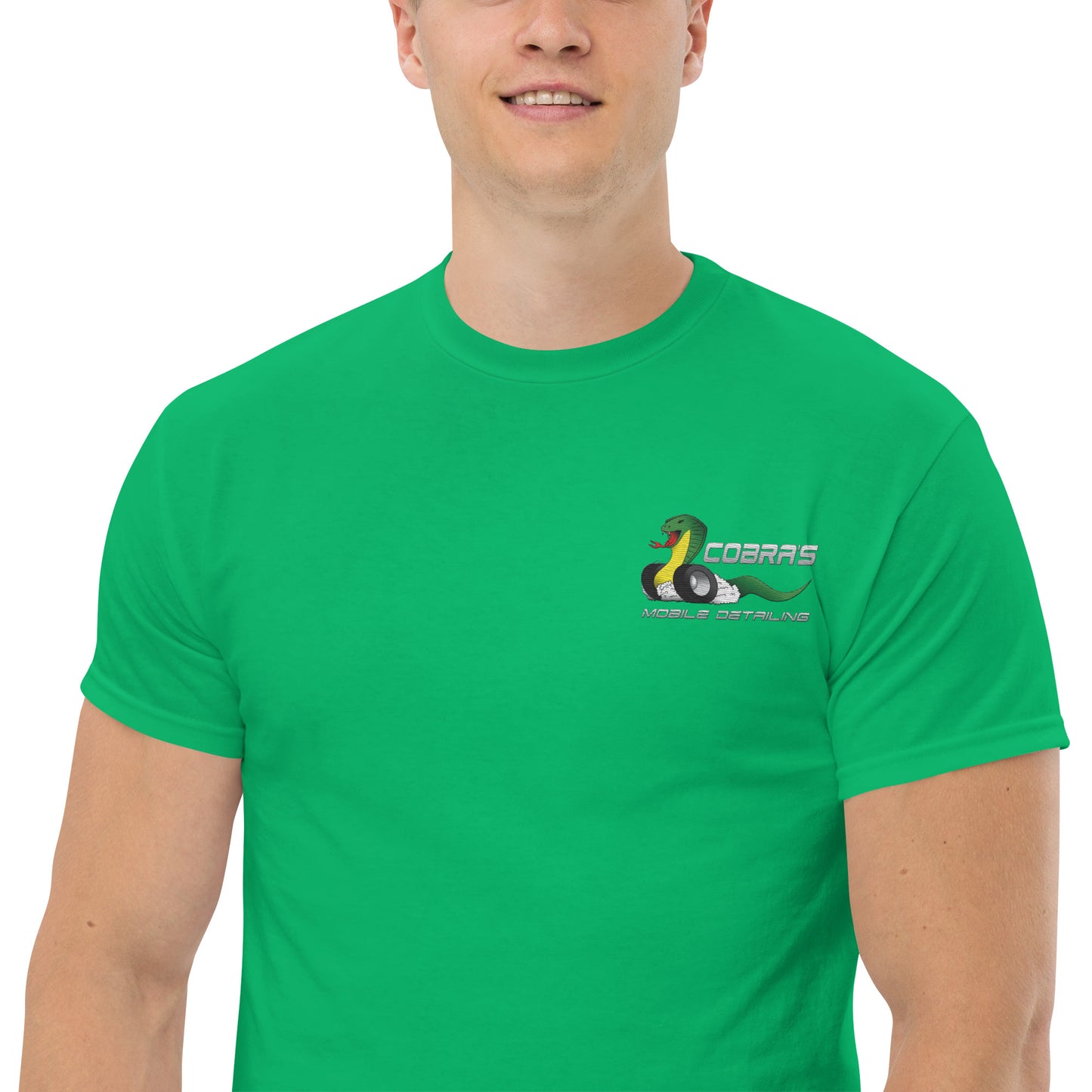 Cobra's Classic Men's Embroidered Logo Tee