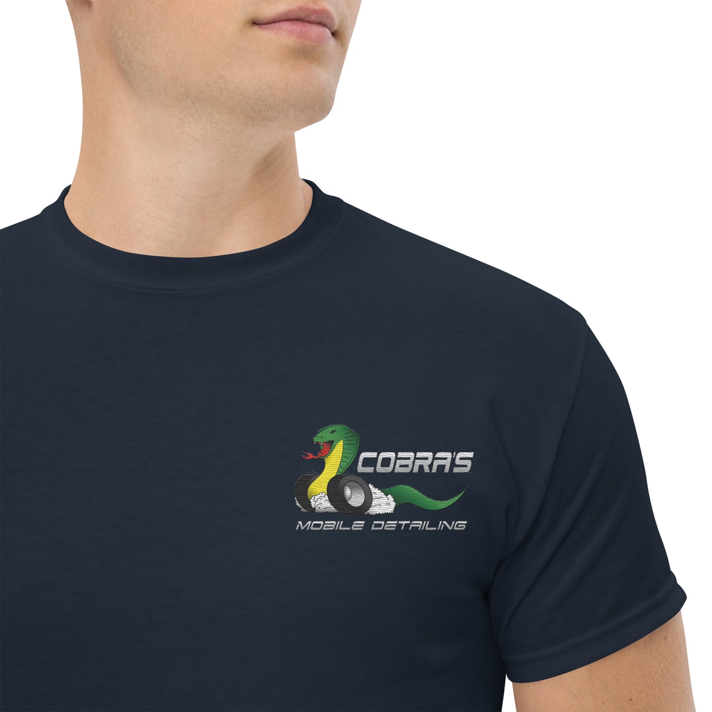 Cobra's Classic Men's Embroidered Logo Tee
