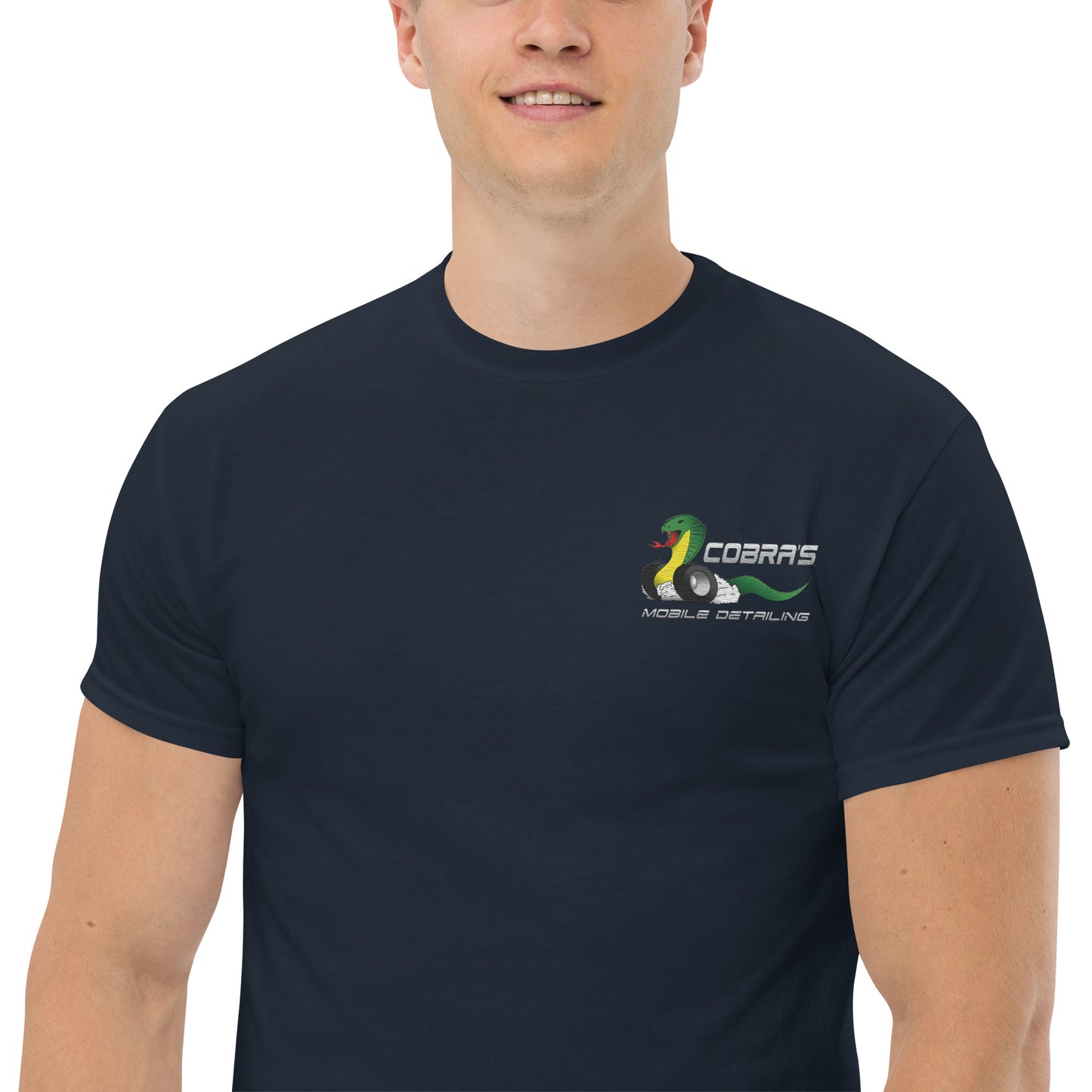 Cobra's Classic Men's Embroidered Logo Tee