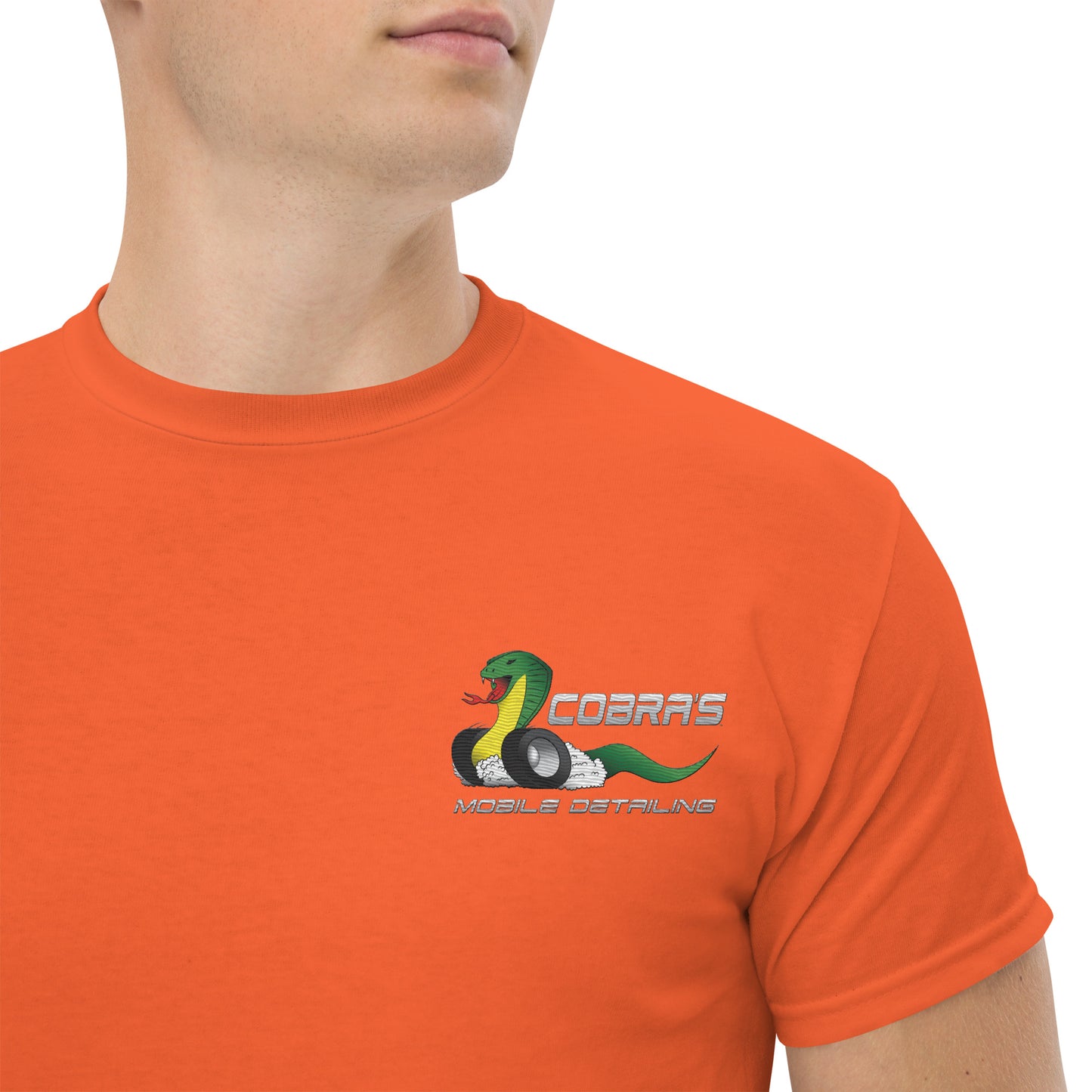 Cobra's Classic Men's Embroidered Logo Tee