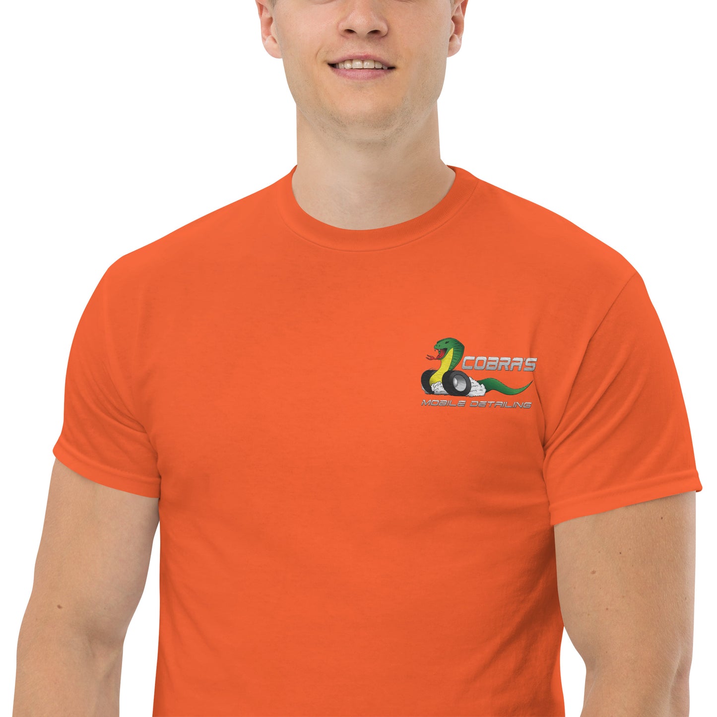 Cobra's Classic Men's Embroidered Logo Tee