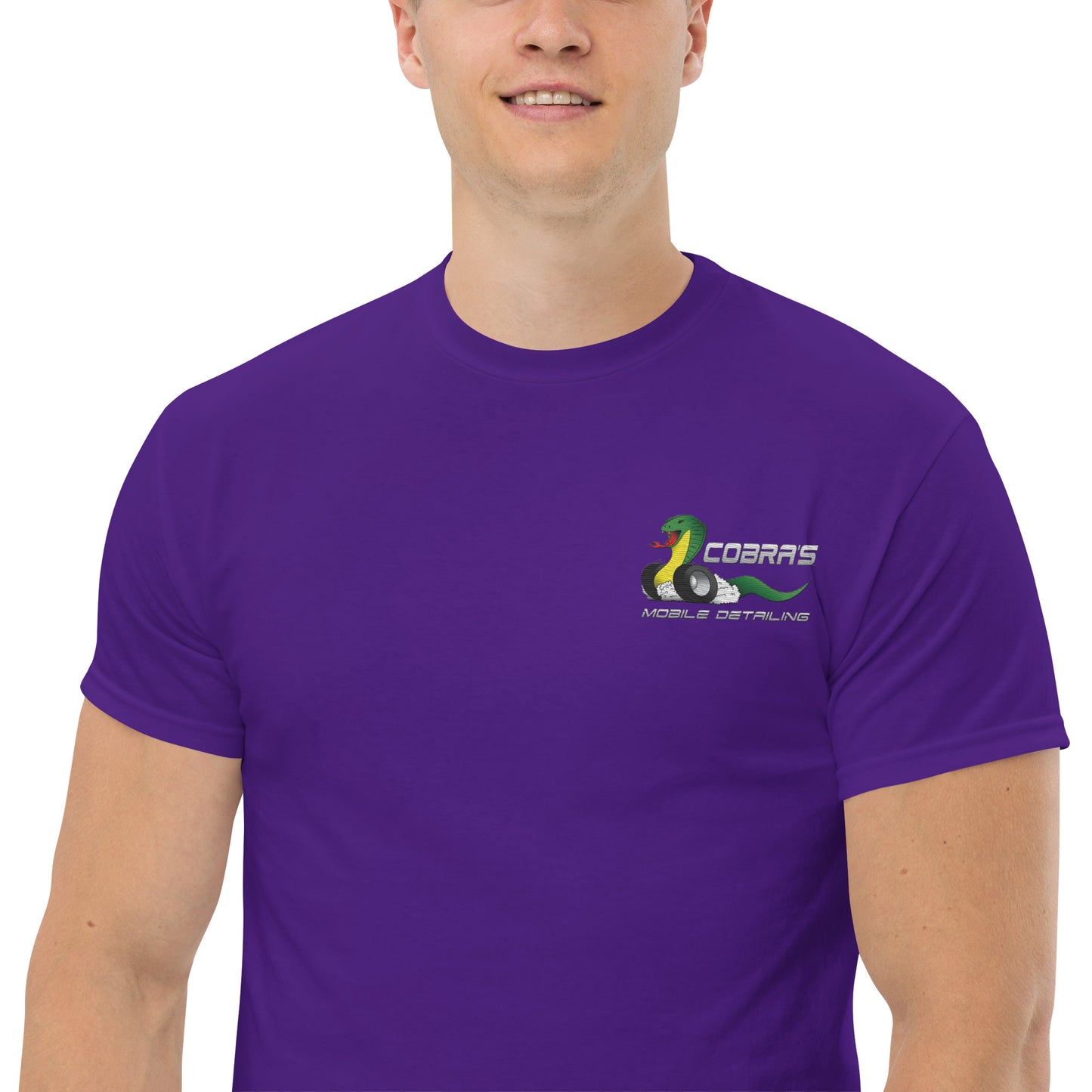 Cobra's Classic Men's Embroidered Logo Tee