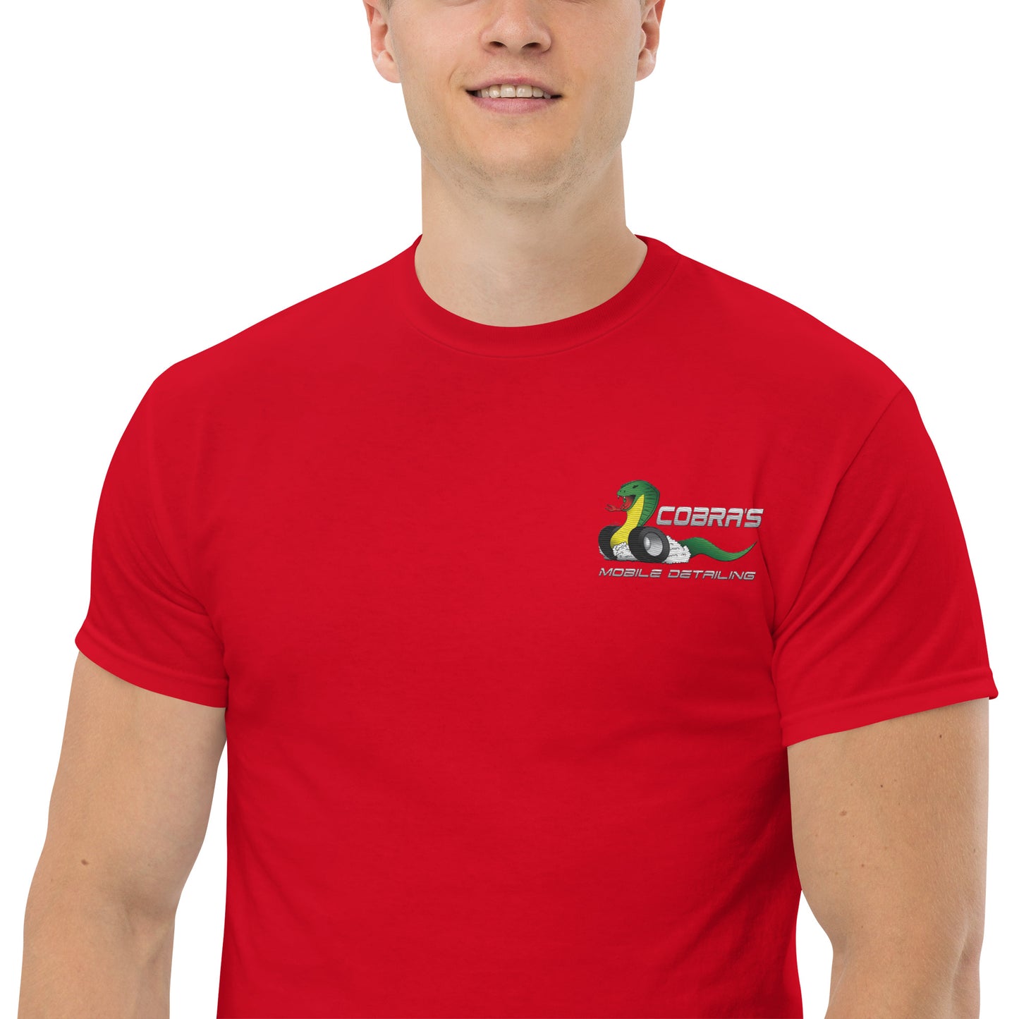 Cobra's Classic Men's Embroidered Logo Tee