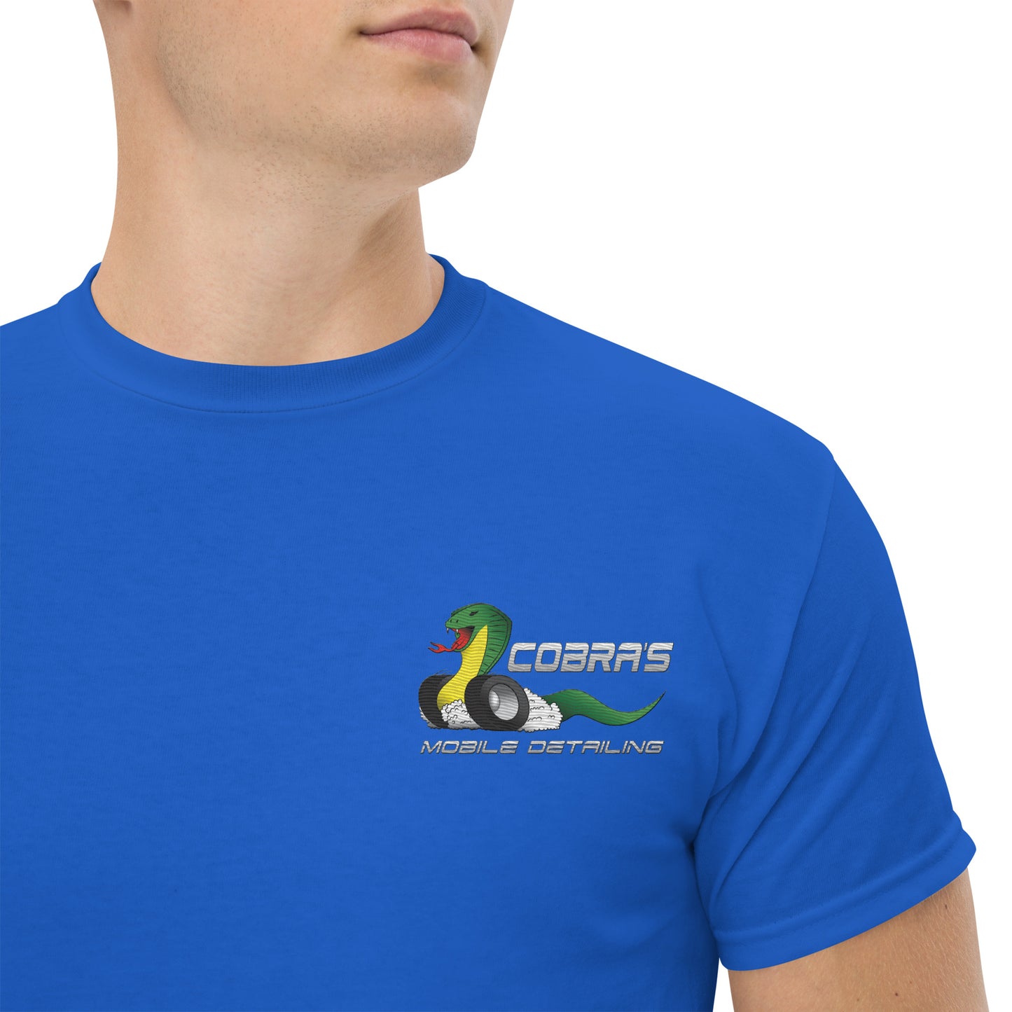 Cobra's Classic Men's Embroidered Logo Tee