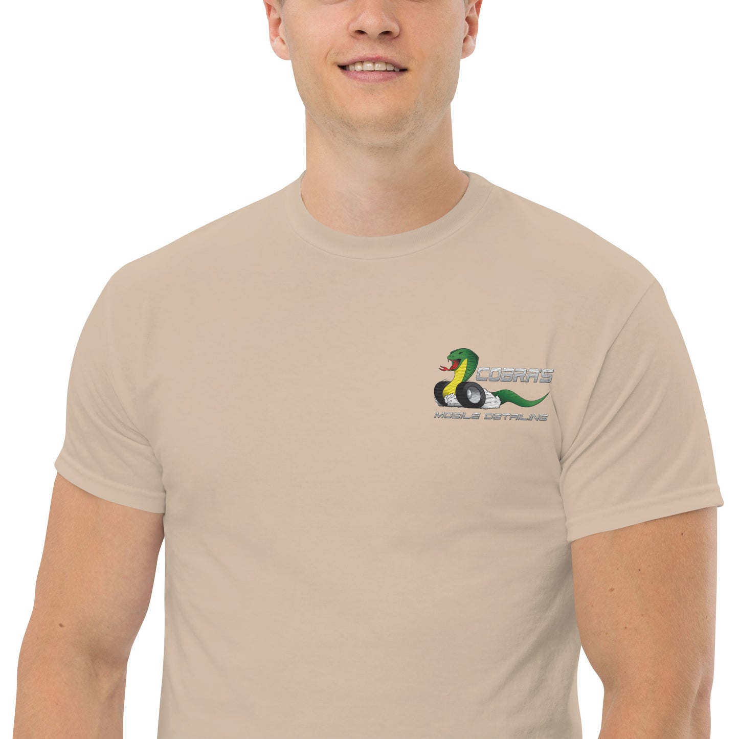 Cobra's Classic Men's Embroidered Logo Tee