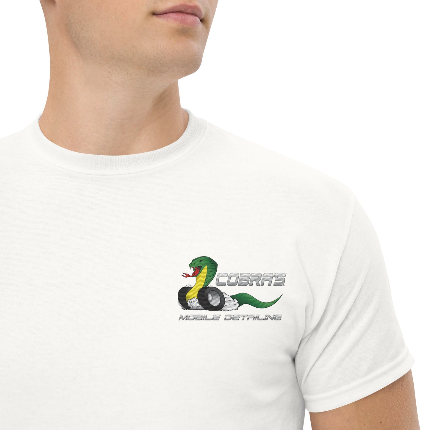 Cobra's Classic Men's Embroidered Logo Tee