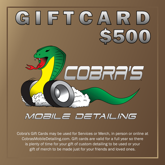 Cobra's Gift Card $500