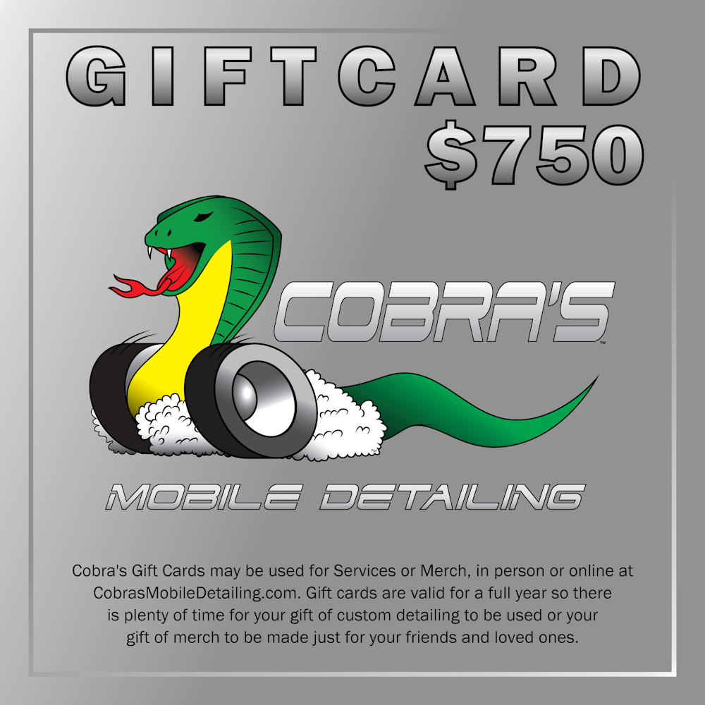 Cobra's Gift Card $750