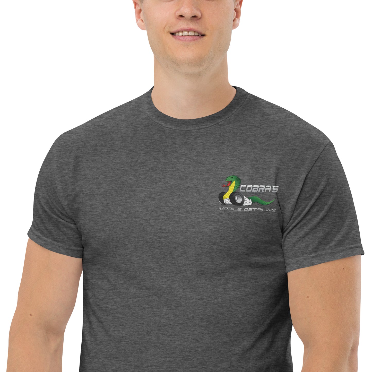 Cobra's Classic Men's Embroidered Logo Tee