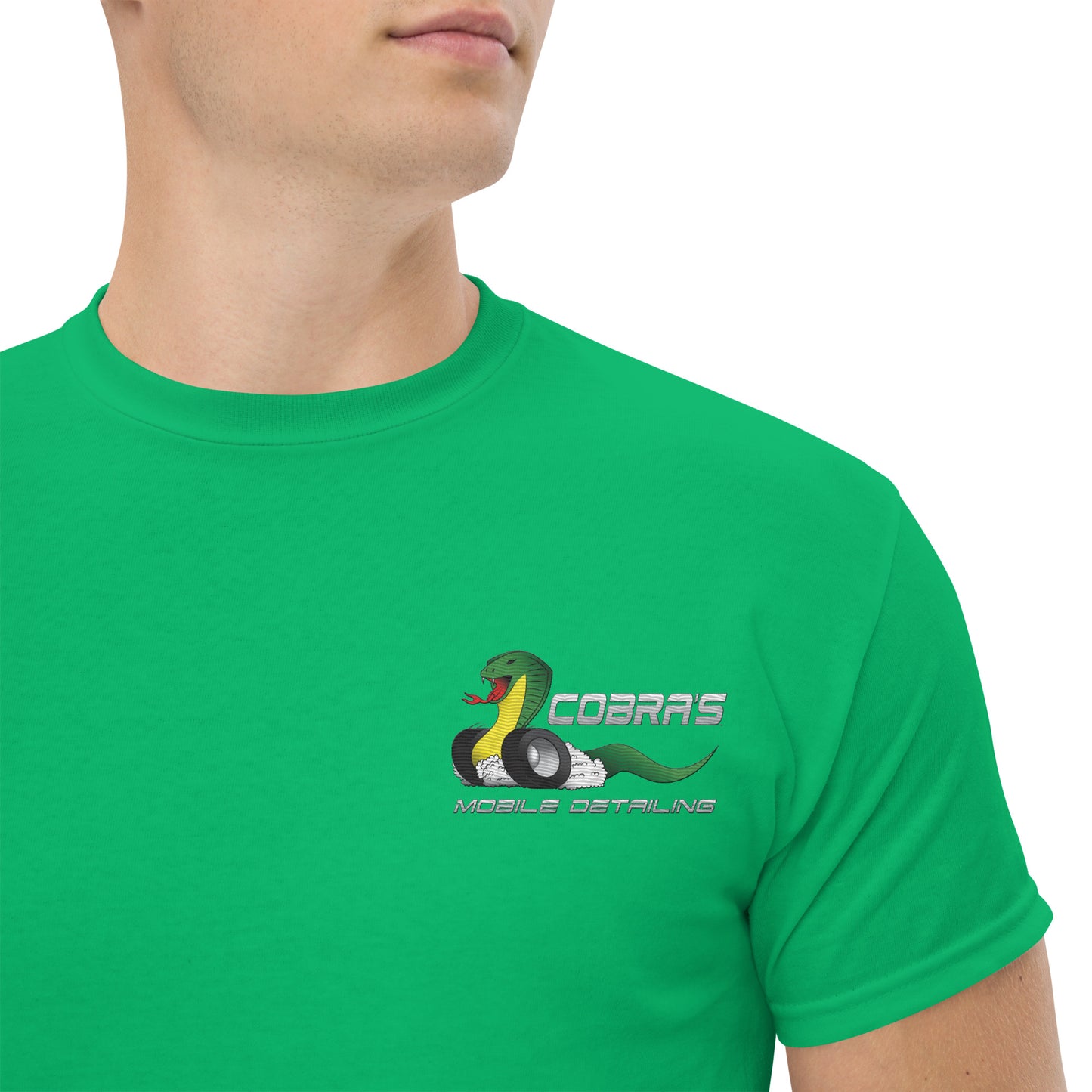 Cobra's Classic Men's Embroidered Logo Tee