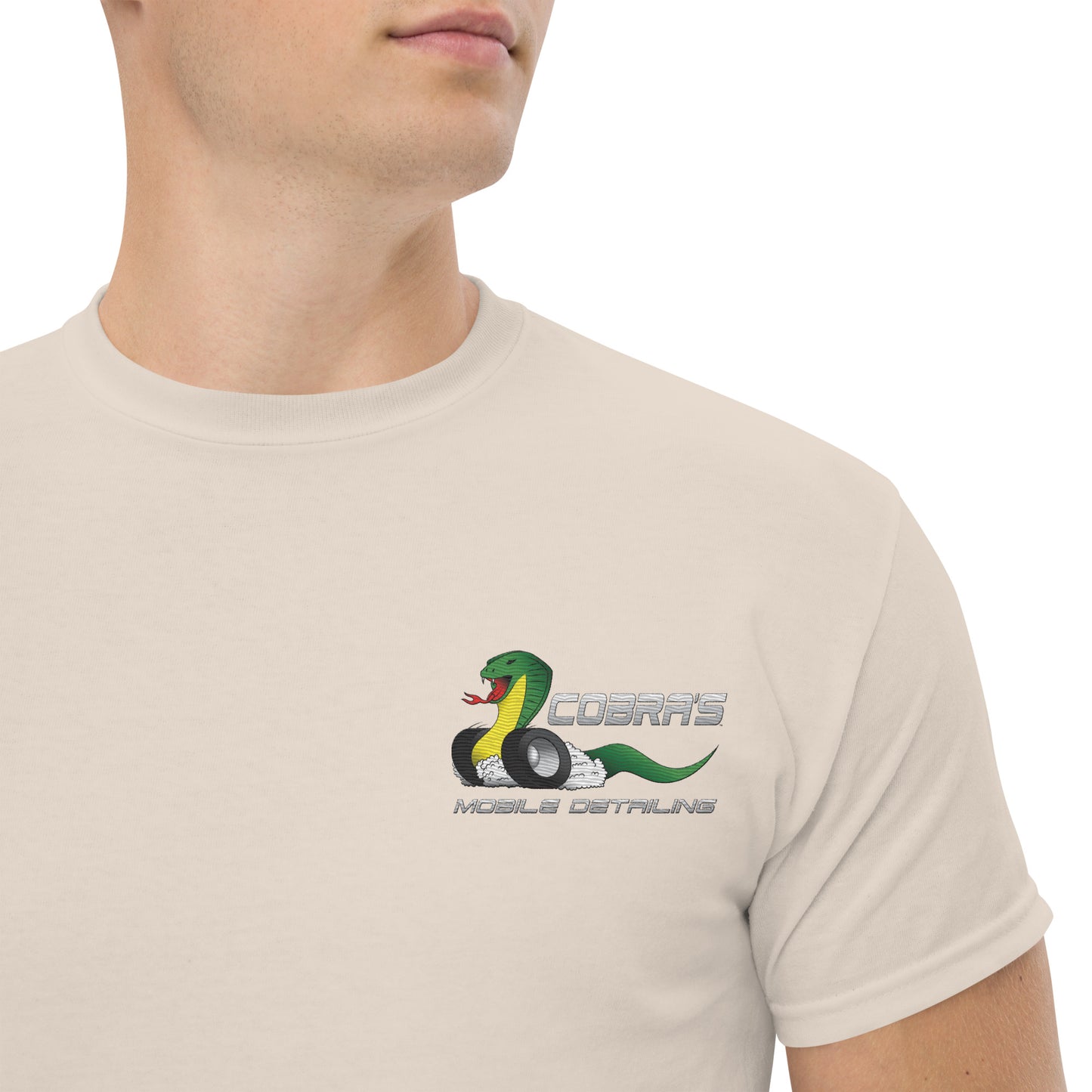 Cobra's Classic Men's Embroidered Logo Tee
