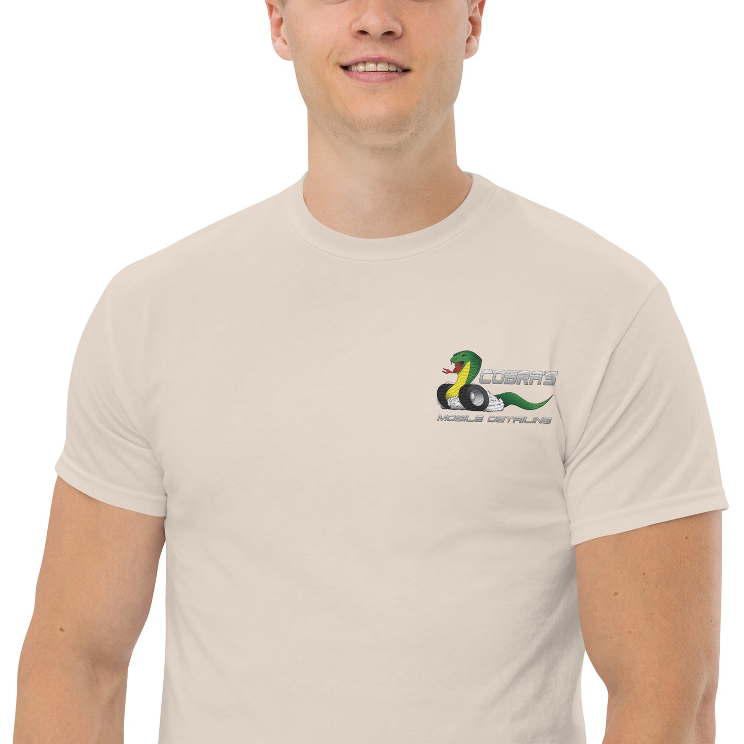 Cobra's Classic Men's Embroidered Logo Tee