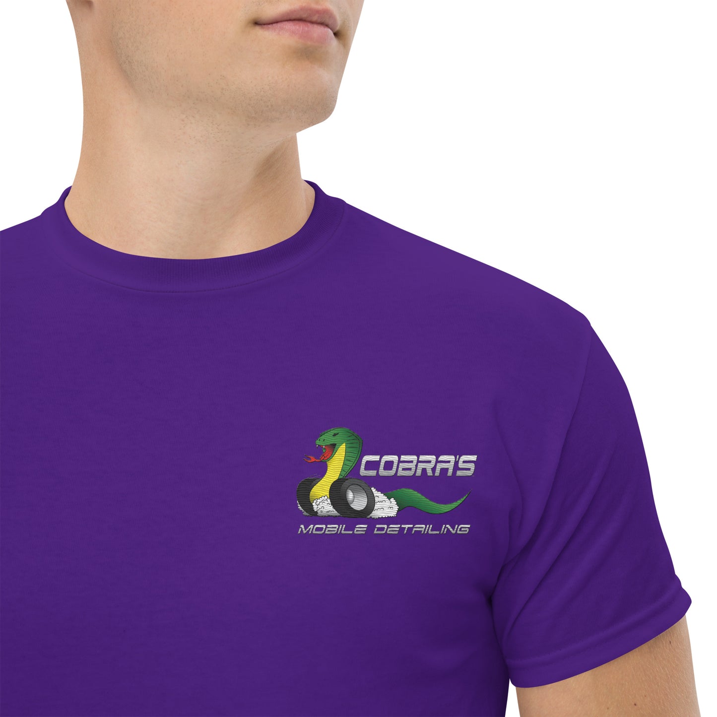 Cobra's Classic Men's Embroidered Logo Tee