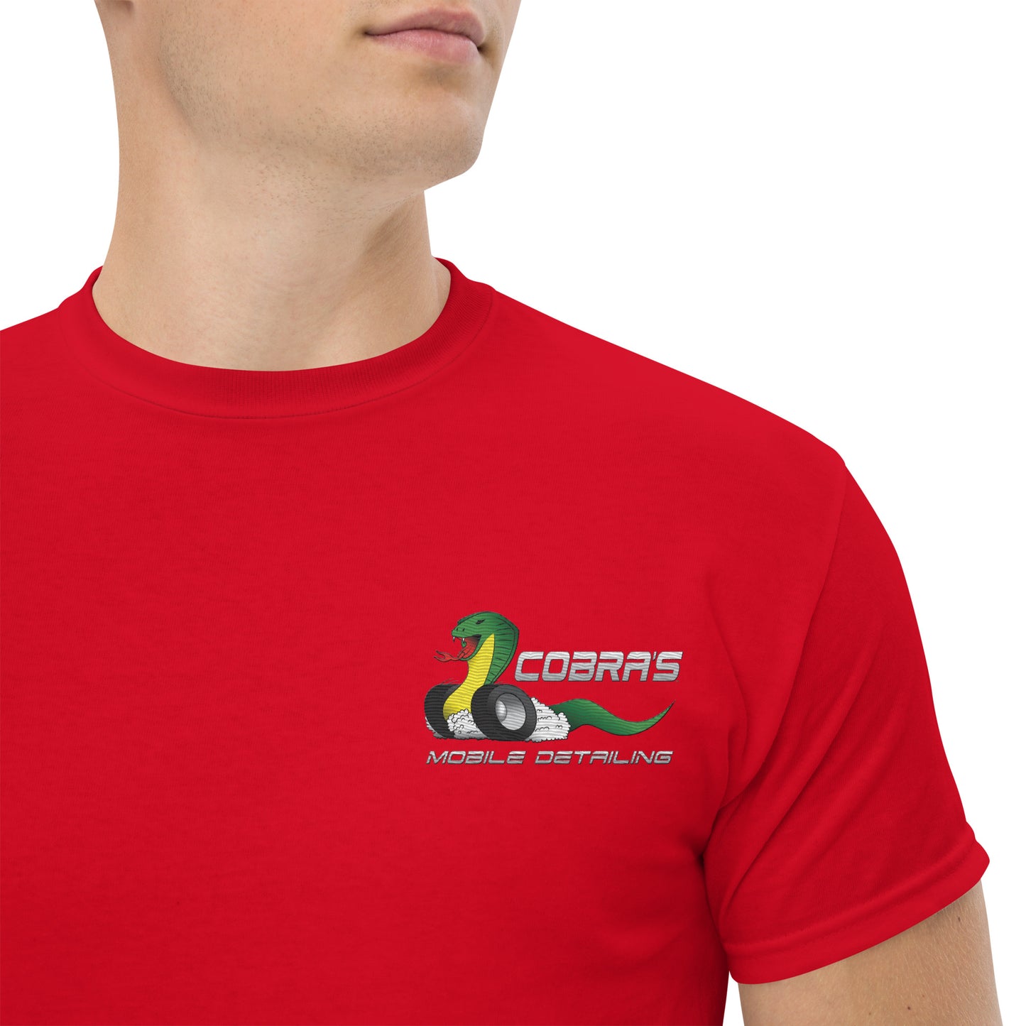 Cobra's Classic Men's Embroidered Logo Tee
