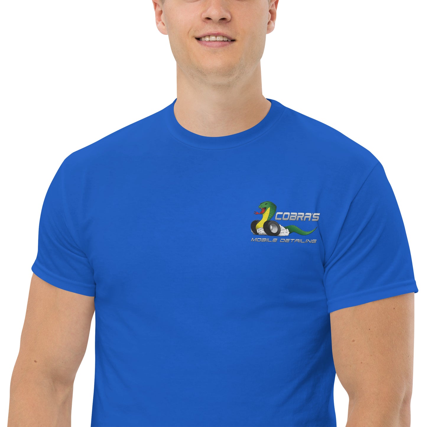 Cobra's Classic Men's Embroidered Logo Tee
