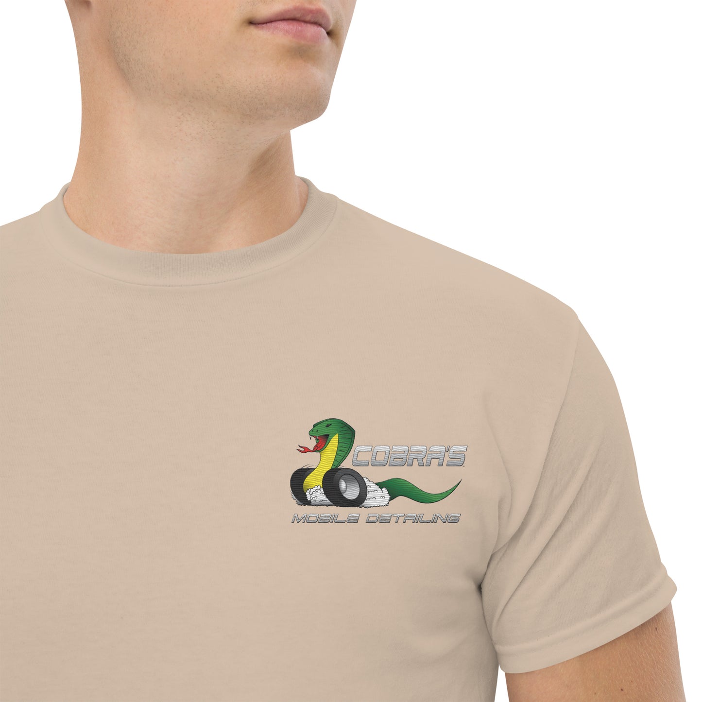 Cobra's Classic Men's Embroidered Logo Tee