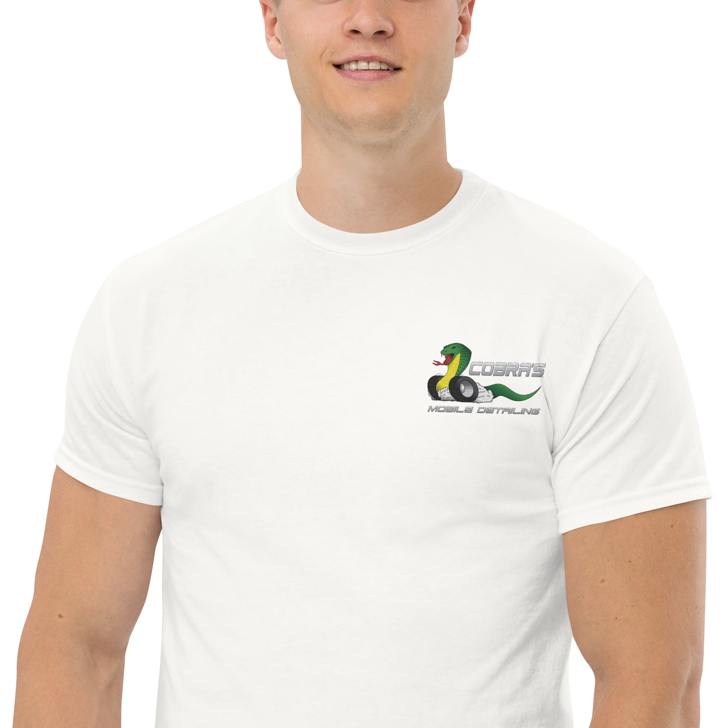 Cobra's Classic Men's Embroidered Logo Tee